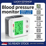 ✨SG STOCK✨Digital Wrist Blood Pressure Monitor Automatic BP Machine Large Display Easy Use Home Port