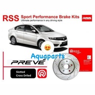 Proton Preve CFE 1.6Turbo Exora CPS N/A FZ6Y RSS Sport Brake Disc Rotor with Slotted and Drill Disc 