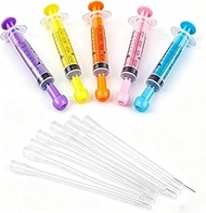5 Sets Puppy Kitten Feeding Tube Kit Includes 10 pcs FR Transparent Rubber Feeding Tubes and 5 Pcs 5