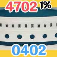 10pcs Chip resistor smd 4702 473 47K0 1% size 0402 1005 47Kohm 47K ohm