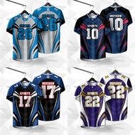 [NAME & NOMBOR PUTHED BEHANCE] The name of the Unisex Unisex Jersey Ootd Retro Collar Jersey 3D Prin