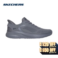 Skechers Online Exclusive Men Slip-ins BOBS Squad Chaos Solid Step Casual Shoes - 118312-DKGY Memory