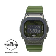 Casio G-Shock Standard Square-Faced Digital Green Resin Band Watch GM5600B-3D GM-5600B-3D GM-5600B-3