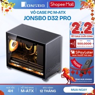 Jonsbo D32 PRO PC Case M-ATX Computer Case Mini Tower Case Glass Main Back Connect Reverse Mount
