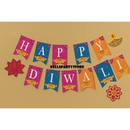 Bunting Flag happy diwali divali Banner Hindu Event Decoration dewali deepavali Big Day Warning/ Hin