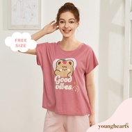 Young Hearts Young Curves Good Vibes Sleep Set C01-S01197