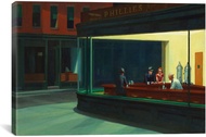 iCanvasART Nighthawks Canvas Print by Edward Hopper by Inch Inch Deep 0708 0728