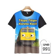 Titipo Titipo Children's Train Shirt, Children's Favorite TV Cartoon T-Shirt LP3D-991