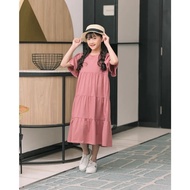 Dress Anak Perempuan Korean Style 2-14 Thn Import Baju Dress Anak Perempuan Umur 5 6 Th dres ana Gamis Midi Dress Anak  Midi Dress Anak Viral 7 - 8 Tahun Rayon Premium  Baju Anak Perempuan Dress Baju Anak Korean Style  Dress Anak Modern Simple Elegan FH24