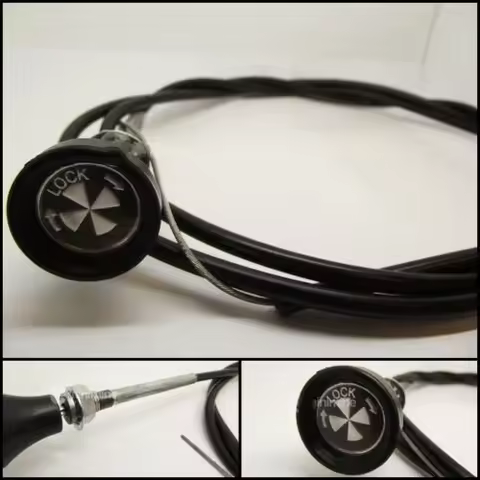 1Pcs Car For BMC Auto Replacement Parts Classic Car Universal Choke Cable Pull Twist & Lock 60" Long