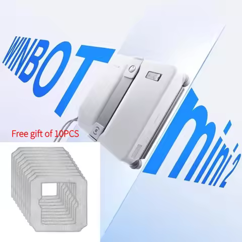 Original ECOVACS WINBOT MINI2 Smart Robot Window Cleaner 8000Pa Glass Vacuum 100-240V - Efficient Ho