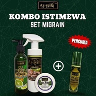 🇲🇾 FREE HADIAH KOMBO ISTIMEWA SET MIGRAIN BIDARA AS'SYIFA PENING KEPALA BIDARA AS-SYIFA BIDARA AS SY