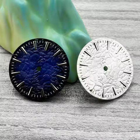 Mod NH35 Dial 28.5mm Dial Fit for NH35 NH36 4R35 4R36 7S26 Movement Crown at 3.0/3.8 Oclock SKX007 W