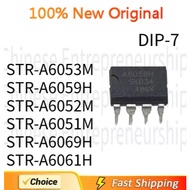 5PCS DIP-7 STR-A6053M STR-A6059H STR-A6052M STR-A6051M STR-A6069H STR-A6061H DIP-7 100%Quality Origi