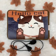 Bantal Penghangat Hello Cat - SIAP PAKAI - Bantal Kompres Kesehatan - Terapi Air Panas Elektrik - Ba