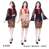 6330-yr mini dress scuba material