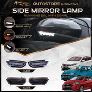 Perodua Myvi 2018-2024 Axia 2023 New Side Mirror LED Lamp Running Signal Fucntion Welcome Mode Smoke