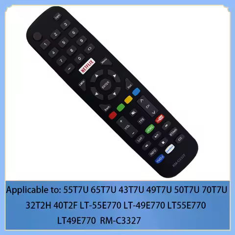 RM-C3327 Remote Control Compatible with Polaroid JVC TV 55T7U 65T7U 43T7U 49T7U 50T7U 70T7U 32T2H 40