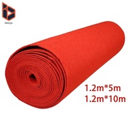 blesiya Red Carpet Aisle Runner Wedding Rug Non Slip Portable Red Aisle Runner for