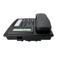 โทรศัพท์โทรศัพท์บ้านแบบมีสายกระดุมขนาดใหญ่โทรศัพท์พื้นฐานกับผู้โทร