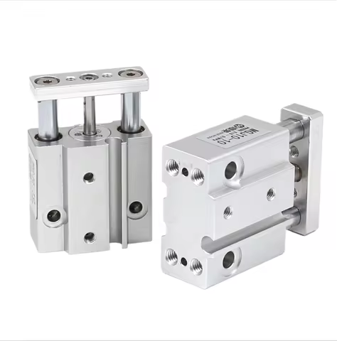 Micro guide rod cylinder MGJ/TCM6/10-5-10-15-20-25-30-40 small three-rod cylinder