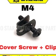 SCREW WITH CLIP FOR COVER SET SCREW CLIP COVER M4