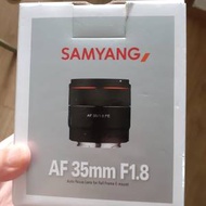 samyang af 35mm f1.8 for sony e-mount