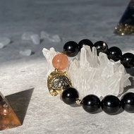 【法老貓與太陽神。手鍊】 金運石、太陽石 |埃及貓系列