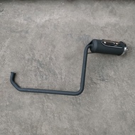 ชิ้นส่วนเสริมรถ ATV ทราย GY6 Bull ขนาดใหญ่ ท่อไอเสียเหล็ก 150cc 200cc ท่อไอเสียรถจักรยานยนต์กันยุบ