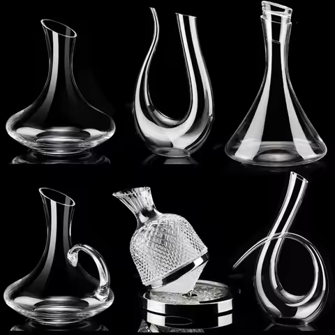 Decanter Crystal Glass Dispenser Wine Shaker Flagon Creative Styling Barware Decanter Set Separator 