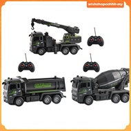 [WishshopeehhhMY] 1:32 RC Engineering Truck Electric Construction Model Toy Car 6WD Birthday RC Engi