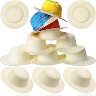 Mepase DIY Straw Hat Set Beach Summer Work Farmer Hats for Men Women Kids Adults Cowboy Birthday Par