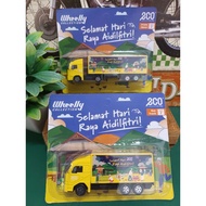 Ecoshop Wheelly Collection Selamat Hari Raya Aidilfitri Set (Yellow) - Prime Mover (long) & Box Truc