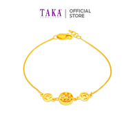 TAKA Jewellery 916 Gold Abacus Bracelet