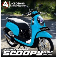 Decal Sticker Honda Scoopy Fi Lama Full Body CUSTOM - Stiker Variasi Scoopy Fi Old 2013 2014 2015 20