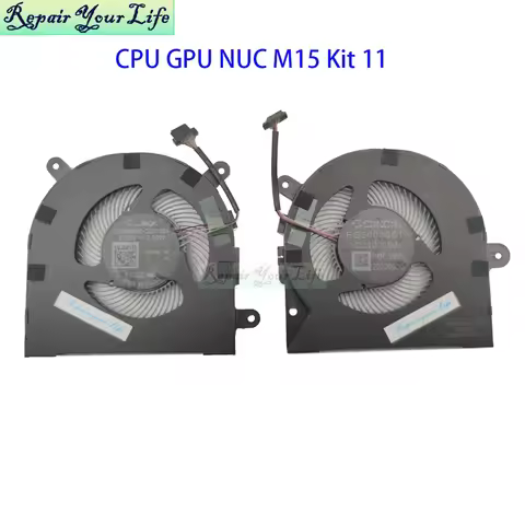 Notebook Cooler CPU GPU Cooling Fan For Schenker Vision 15 FOR Intel NUC M15 Kit 11 THER7PL5T1-1411 