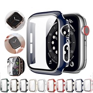 Two Color Full Protection Case For Apple Watch 45MM 41MM 44MM 40MM Glass+Cover For iWatch Series 8 7