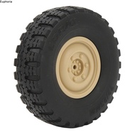 EUPHORIA 4Pcs/Set RC Car Wheels, High Performance Rubber RC Tires, Durable 70mm Diameter RC Wheels T