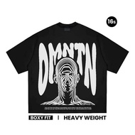 HITAM Dominate Labs Oversized Boxy T-shirt 16s Anomaly Black