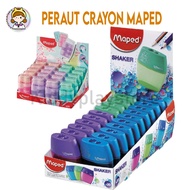 Maped 2 Hole Pencil Crayon Sharpener Random Color / Pencil Crayon Sharpener 1 and 2 Hole Random Colo