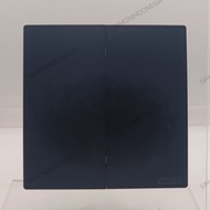 SIMON M3 BLACK DOFF MATT BLACK HOTEL SWITCH 2 GANG SERIES 2 WAY SWITCH DOUBLE HOTEL SWITCH/