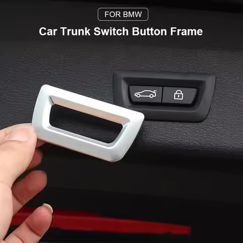 ABS Car Trunk Switch Button Frame Cover Trim for BMW X1 F48 X3 F25 X4 F26 X5 F15 X6 3 5 7 Series F30