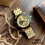 宾马 Balmer A7935G GP-2 Sapphire glass Chronograph Yellow dial Gold Stainless Steel Men Watch