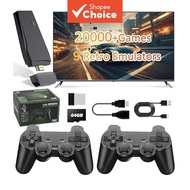 M8 4K Retro Game Stick Video Game Console Handheld Game Player Wireless Controller Gamepad Built-in 