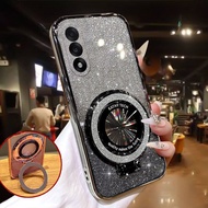 For OnePlus Case Nord 5 CE5 Fashionable Frosted Silicone Soft Clear Dustproof Bracket Adsorb Holder 