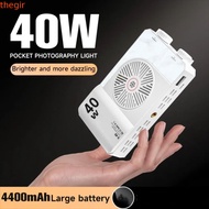 THEGIRL8B RGB LED Camera Light, 40W 2800-9000K Mini LED Video Lamp, Multi-functional 3 Color Light A