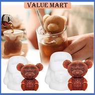 3D Ice Cube Maker Little Bear DogShape Chocolate Mould Tray Ice Cream DIY Tool Whiskey Cocktail Ice Cube Silicone Mold