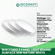 Panel Light Round Surface 18W Nature White