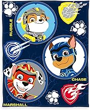 Herding Paw Patrol Fleece Blanket, 130 x 160 cm, Decorative Children's Cuddly Blanket with Colourful