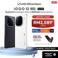 New Arrivals l vivo iQOO 12 5G 16GB+16GB EXTENDED RAM+512GB ROM| NFC Supported lSnapdragon 8 Gen 3|C